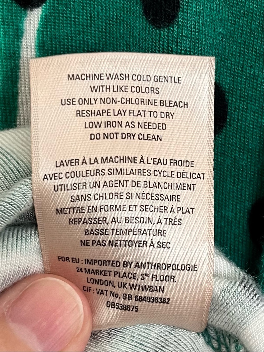 Maeve Anthropologie Caye Swing Midi Dress Sleeveless Green Palm Polka Dot M - Picture 11 of 12